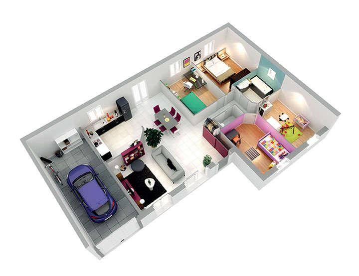 Programme terrain + maison à Charly en Rhône (69) de 448 m² à vendre au prix de 392500€ - 2