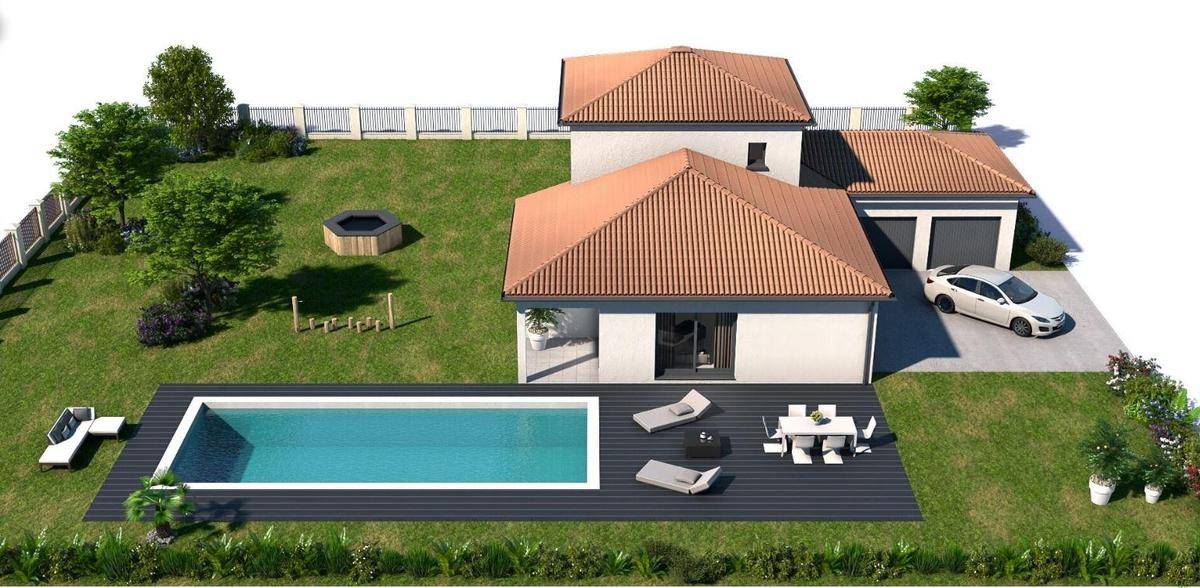 Programme terrain + maison à Saint-Martin-le-Châtel en Ain (01) de 804 m² à vendre au prix de 316412€ - 1