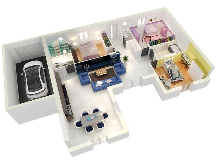 Programme terrain + maison à La Chapelle-de-la-Tour en Isère (38) de 550 m² à vendre au prix de 280100€ - 2