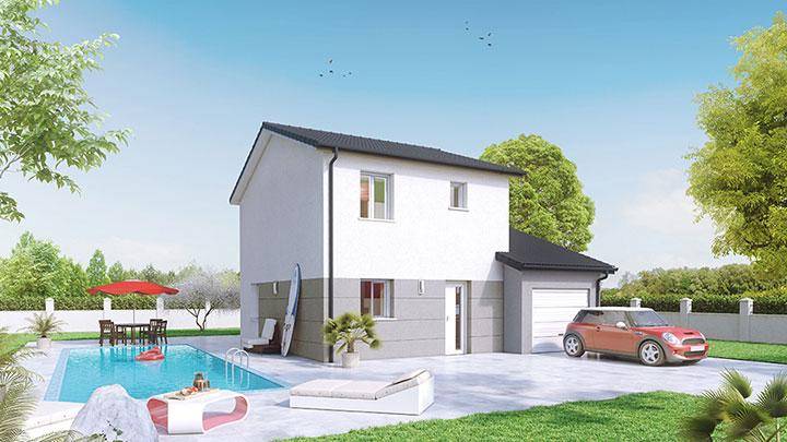 Programme terrain + maison à Sablons en Isère (38) de 250 m² à vendre au prix de 243700€ - 1