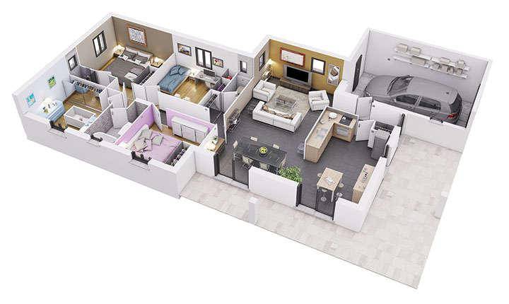 Programme terrain + maison à Belley en Ain (01) de 665 m² à vendre au prix de 306000€ - 2
