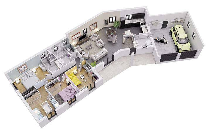 Programme terrain + maison à Magnieu en Ain (01) de 948 m² à vendre au prix de 320660€ - 2