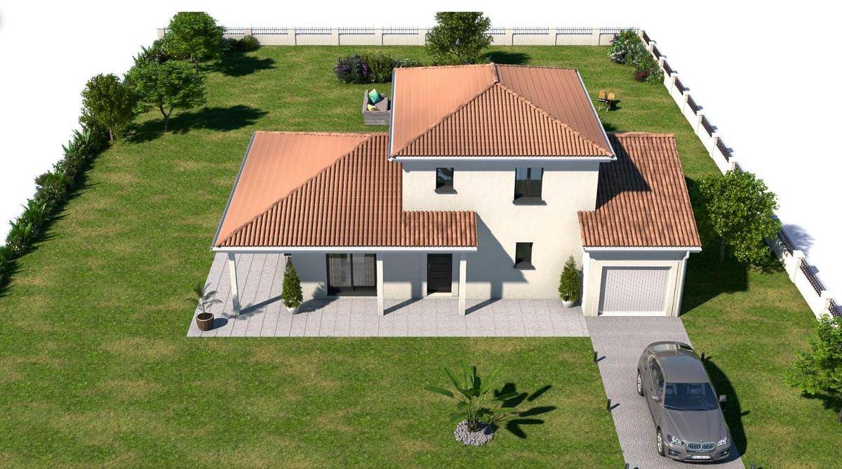 Programme terrain + maison à Domsure en Ain (01) de 558 m² à vendre au prix de 307623€ - 1