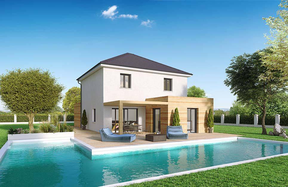 Programme terrain + maison à Genas en Rhône (69) de 377 m² à vendre au prix de 465900€ - 1