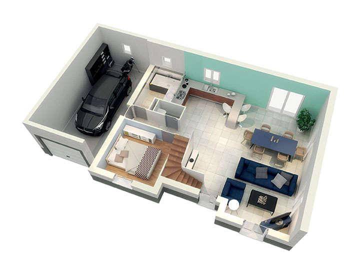 Programme terrain + maison à Flagey-Echézeaux en Côte-d'Or (21) de 796 m² à vendre au prix de 327000€ - 3