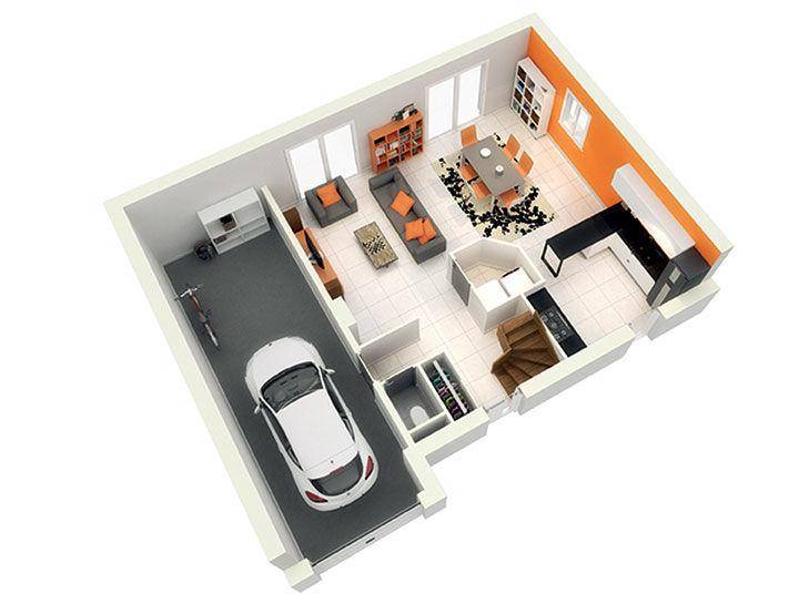 Programme terrain + maison à Saint-Quentin-Fallavier en Isère (38) de 644 m² à vendre au prix de 377300€ - 3