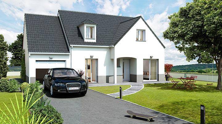 Programme terrain + maison à Broye-les-Loups-et-Verfontaine en Haute-Saône (70) de 1720 m² à vendre au prix de 317700€ - 1