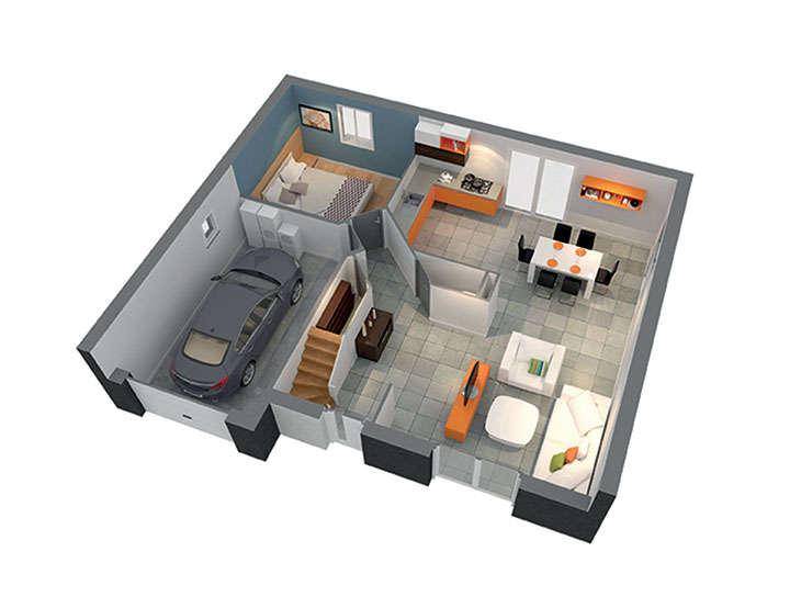 Programme terrain + maison à Auxonne en Côte-d'Or (21) de 953 m² à vendre au prix de 259800€ - 3