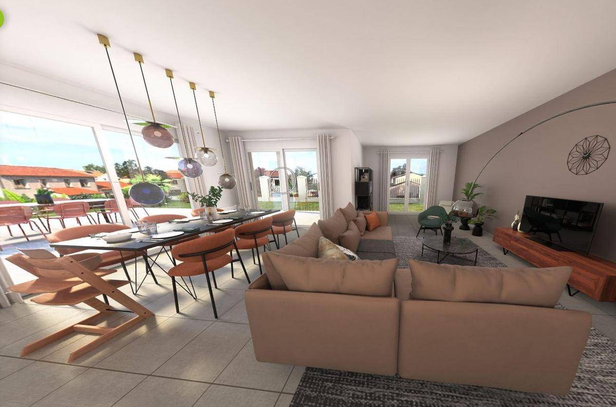 Programme terrain + maison à Vandeins en Ain (01) de 2520 m² à vendre au prix de 300051€ - 2