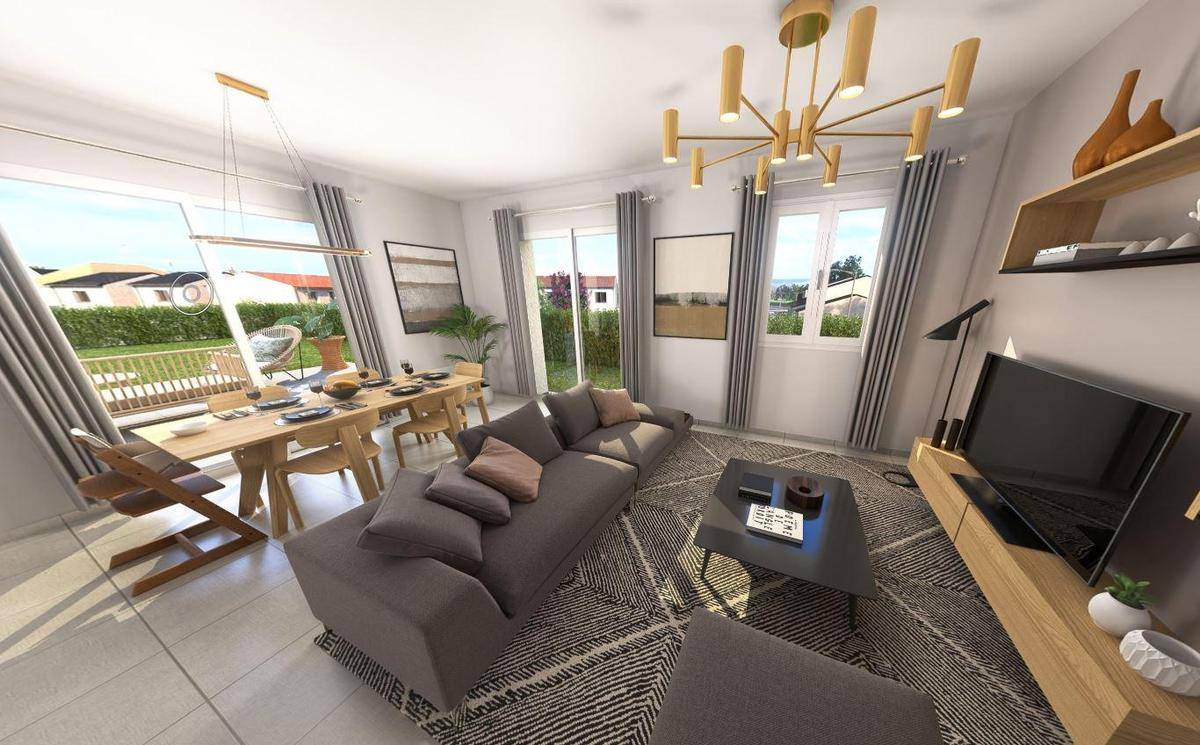 Programme terrain + maison à Saint-Julien-sur-Reyssouze en Ain (01) de 953 m² à vendre au prix de 263225€ - 1