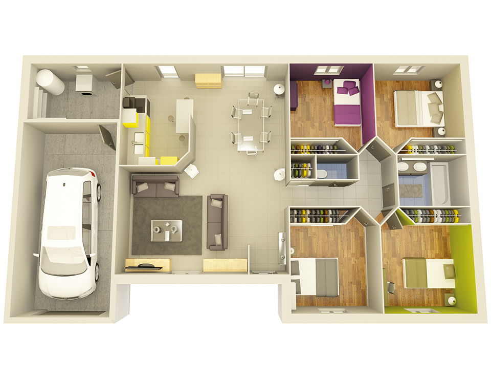 Programme terrain + maison à Selongey en Côte-d'Or (21) de 586 m² à vendre au prix de 234600€ - 3