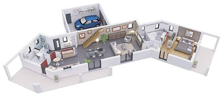 Programme terrain + maison à Marcy-l'Étoile en Rhône (69) de 867 m² à vendre au prix de 609100€ - 4