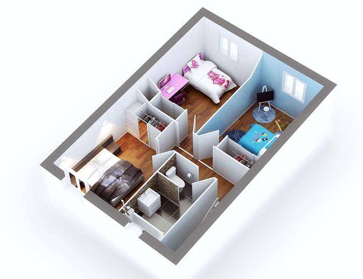 Programme terrain + maison à Bourg-en-Bresse en Ain (01) de 303 m² à vendre au prix de 249600€ - 4