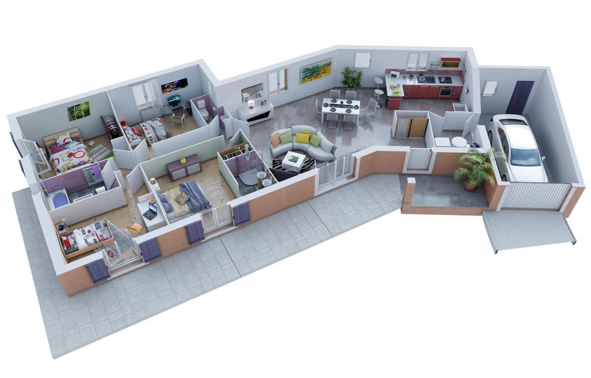 Programme terrain + maison à Mornas en Vaucluse (84) de 450 m² à vendre au prix de 276100€ - 2