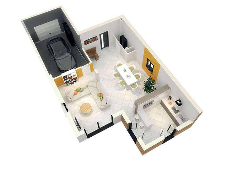 Programme terrain + maison à Frans en Ain (01) de 516 m² à vendre au prix de 352400€ - 3