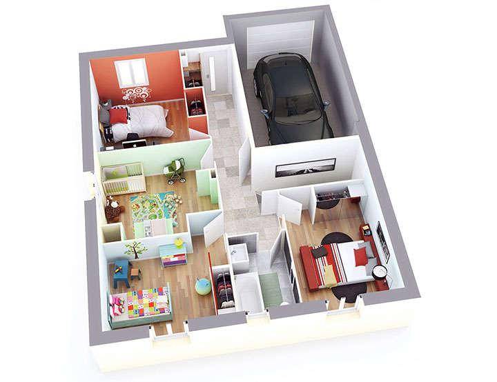 Programme terrain + maison à Val d'Oingt en Rhône (69) de 1135 m² à vendre au prix de 375980€ - 3