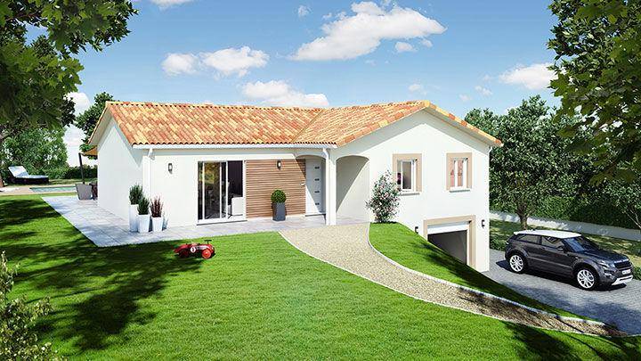 Programme terrain + maison à Tramoyes en Ain (01) de 1000 m² à vendre au prix de 442300€ - 4