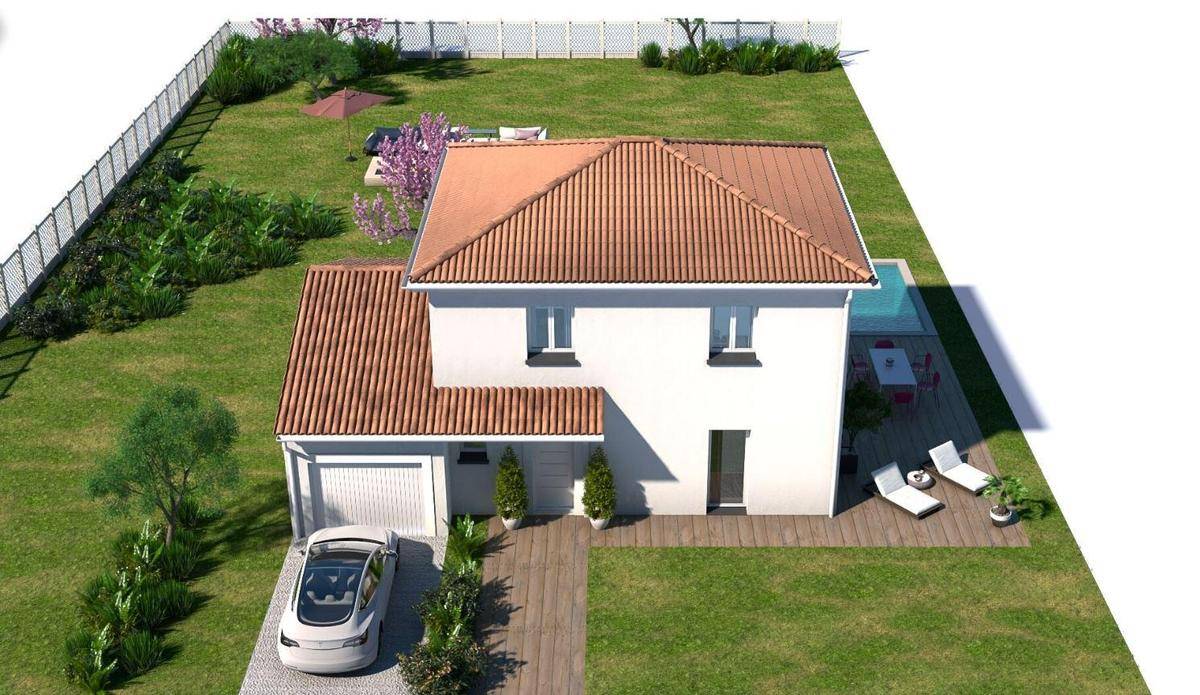 Programme terrain + maison à Crottet en Ain (01) de 380 m² à vendre au prix de 257400€ - 1