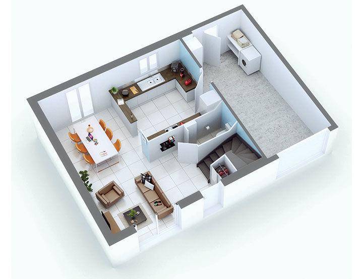 Programme terrain + maison à Saint-André-de-Corcy en Ain (01) de 450 m² à vendre au prix de 301000€ - 4