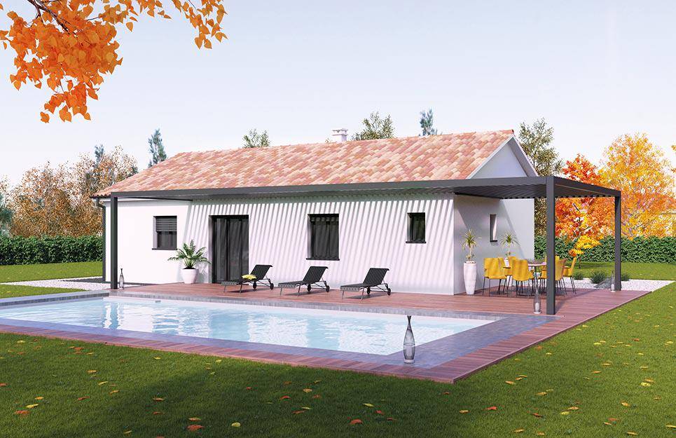 Programme terrain + maison à Granges-les-Beaumont en Drôme (26) de 601 m² à vendre au prix de 299000€