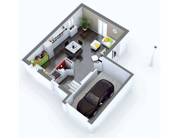 Programme terrain + maison à Chanas en Isère (38) de 500 m² à vendre au prix de 243200€ - 3