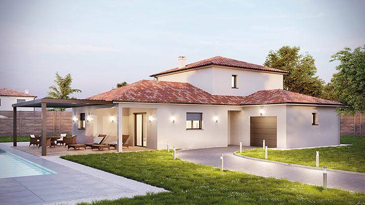 Programme terrain + maison à Lavilledieu en Ardèche (07) de 918 m² à vendre au prix de 359500€ - 1