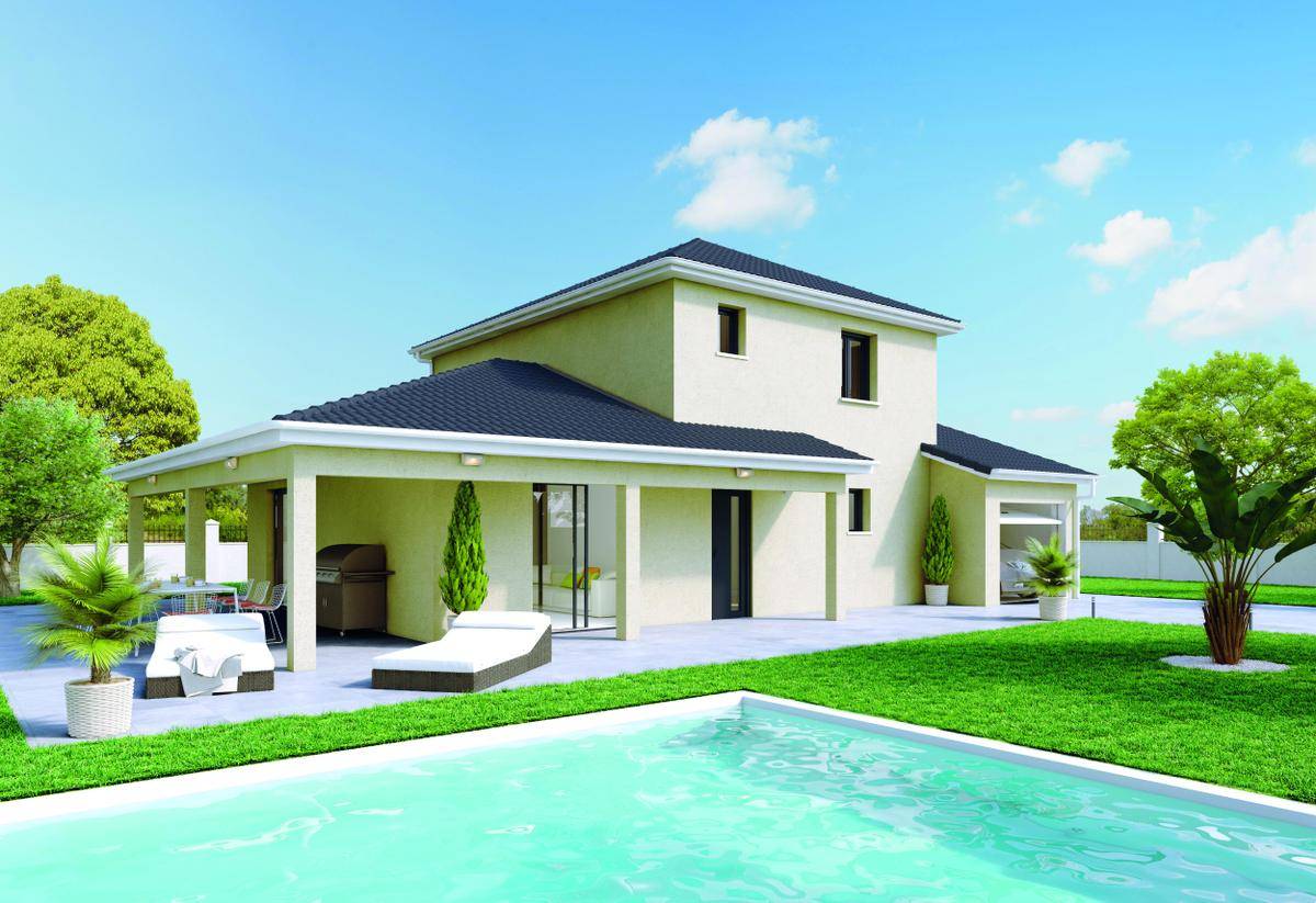 Programme terrain + maison à Vonnas en Ain (01) de 603 m² à vendre au prix de 295134€ - 2