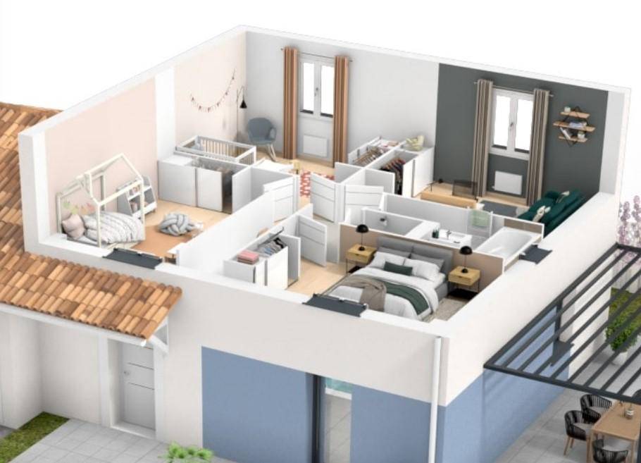 Programme terrain + maison à Simandres en Rhône (69) de 363 m² à vendre au prix de 399400€ - 4