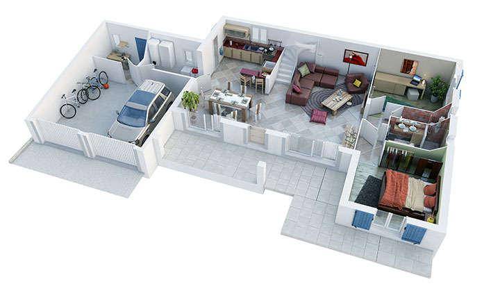 Programme terrain + maison à Sorgues en Vaucluse (84) de 1100 m² à vendre au prix de 449000€ - 2