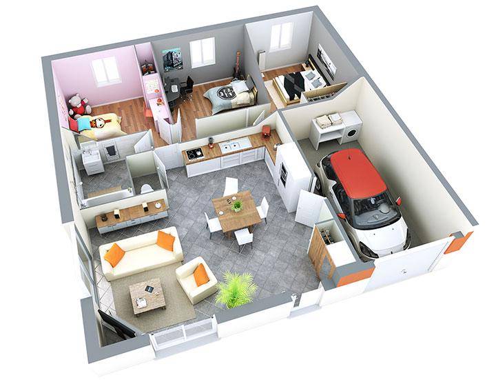 Programme terrain + maison à Saint-Nizier-le-Désert en Ain (01) de 545 m² à vendre au prix de 248567€ - 4