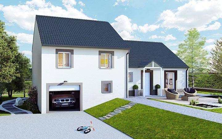 Programme terrain + maison à Dijon en Côte-d'Or (21) de 327 m² à vendre au prix de 355300€ - 1