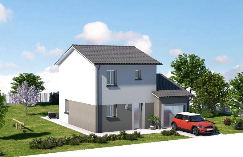 Programme terrain + maison à Chuzelles en Isère (38) de 716 m² à vendre au prix de 494600€ - 1