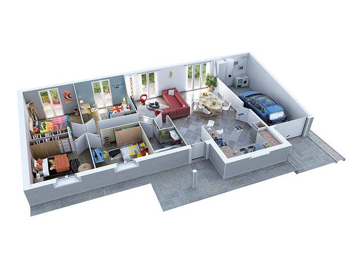 Programme terrain + maison à Dolomieu en Isère (38) de 863 m² à vendre au prix de 270200€ - 2