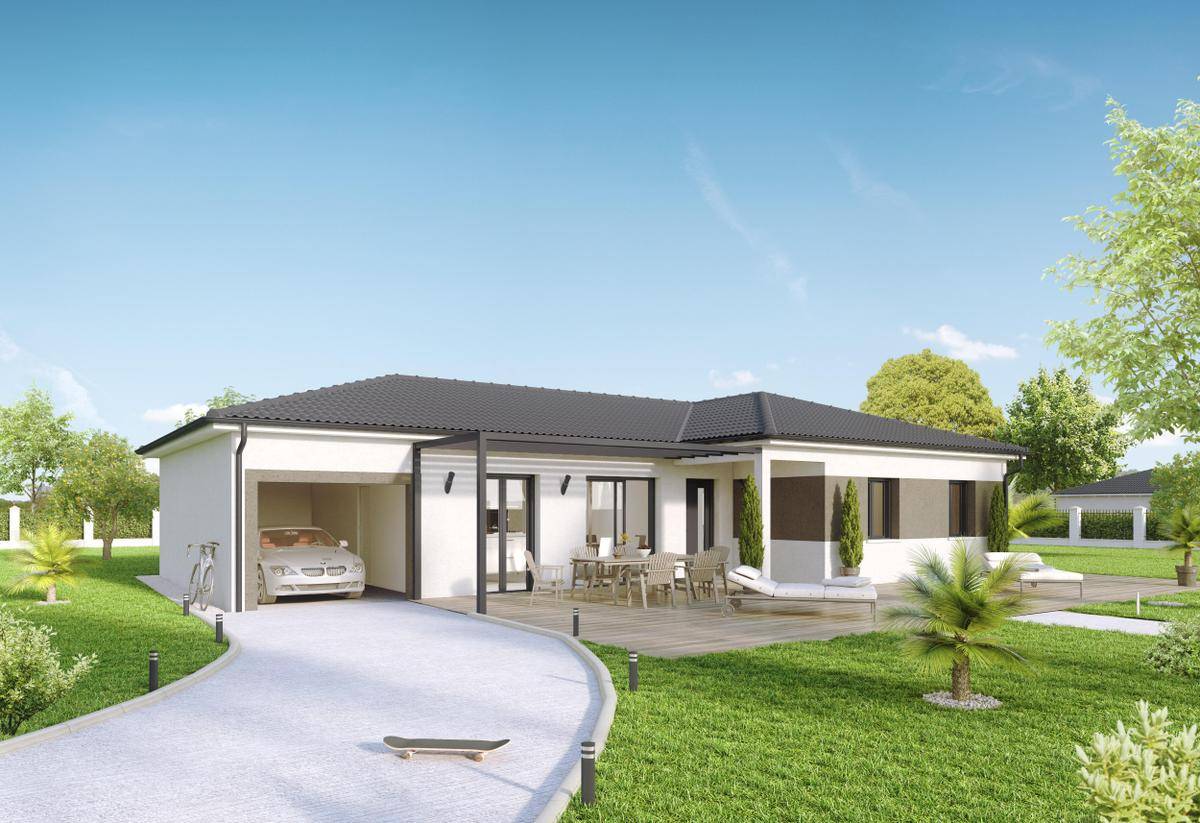 Programme terrain + maison à Heyrieux en Isère (38) de 647 m² à vendre au prix de 453400€ - 1