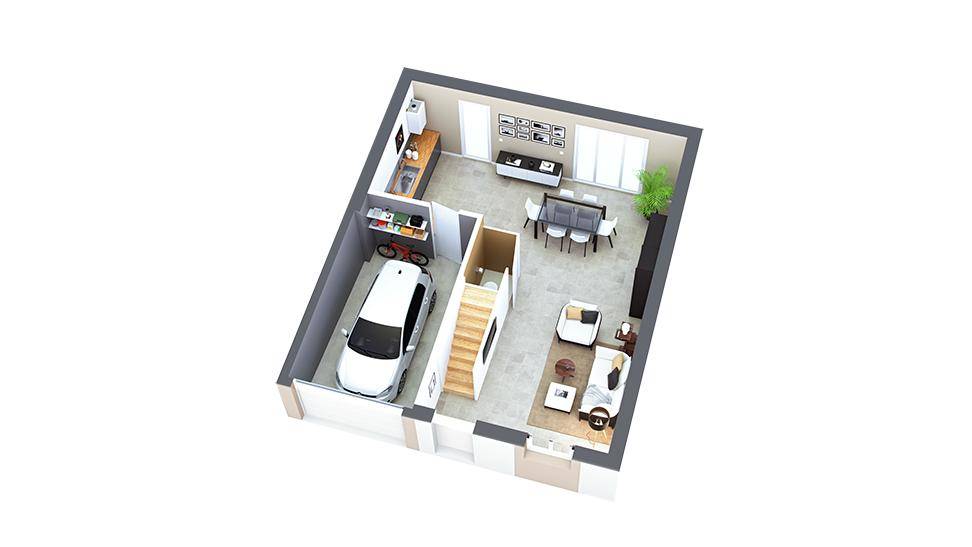 Programme terrain + maison à Loyettes en Ain (01) de 178 m² à vendre au prix de 273800€ - 2