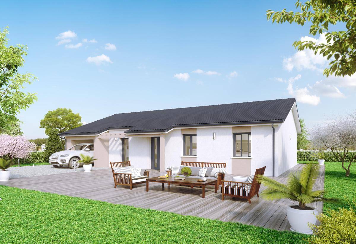 Programme terrain + maison à Saint-Julien-sur-Veyle en Ain (01) de 502 m² à vendre au prix de 245511€ - 1