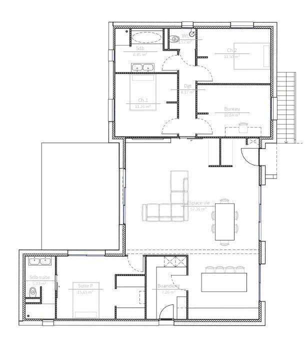 Programme terrain + maison à Chamagnieu en Isère (38) de 1272 m² à vendre au prix de 526400€ - 3