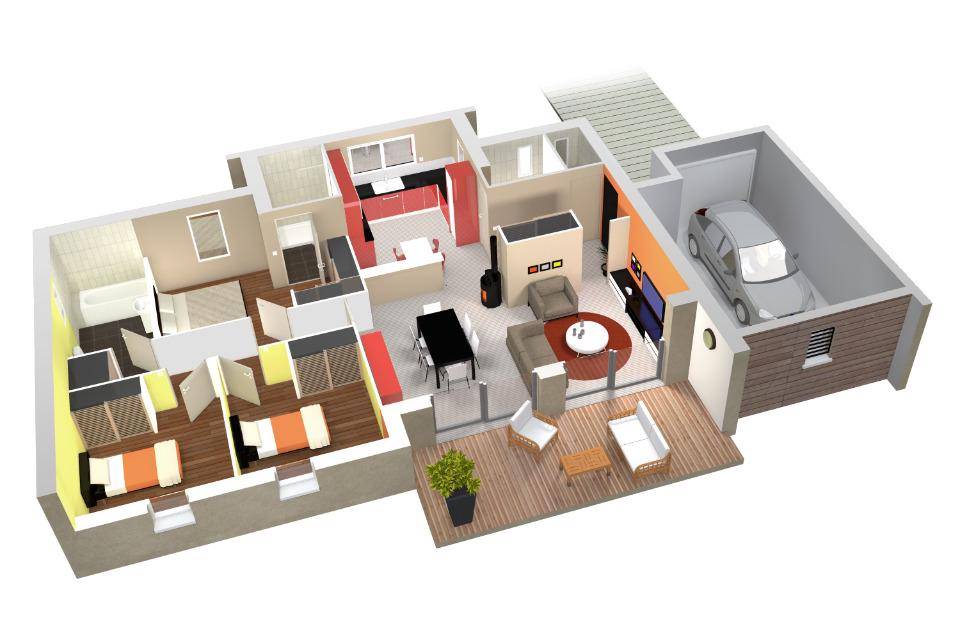 Programme terrain + maison à Loures-Barousse en Hautes-Pyrénées (65) de 100 m² à vendre au prix de 253500€ - 3