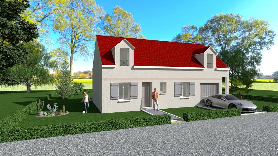 Programme terrain + maison à Garancières en Yvelines (78) de 90 m² à vendre au prix de 361700€ - 1