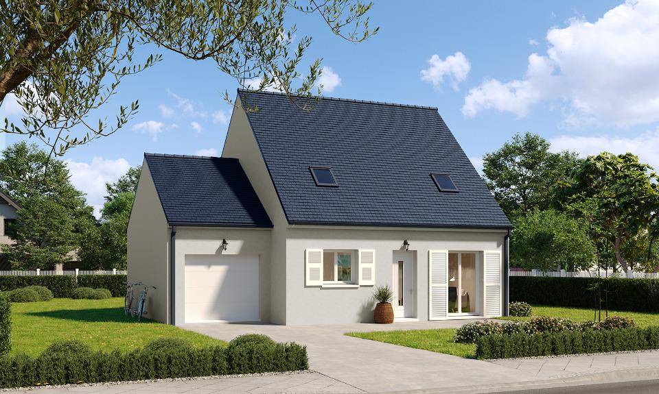 Programme terrain + maison à Saussay en Eure-et-Loir (28) de 90 m² à vendre au prix de 260000€ - 1