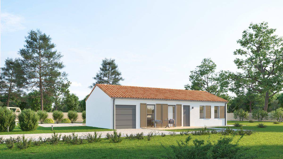Programme terrain + maison à Grignols en Dordogne (24) de 90 m² à vendre au prix de 188820€ - 1