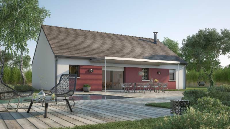 Programme terrain + maison à Sannerville en Calvados (14) de 76 m² à vendre au prix de 211000€ - 1