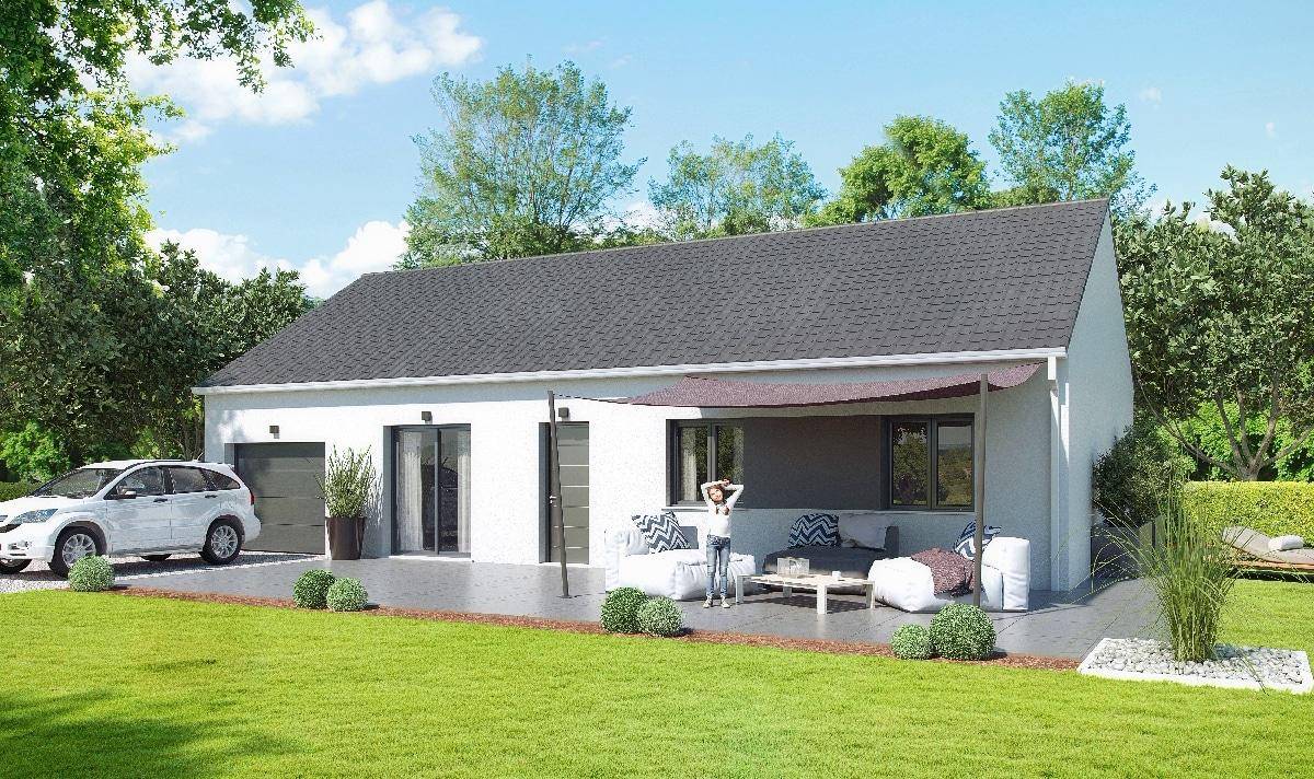 Programme terrain + maison à Digoin en Saône-et-Loire (71) de 90 m² à vendre au prix de 184672€ - 1