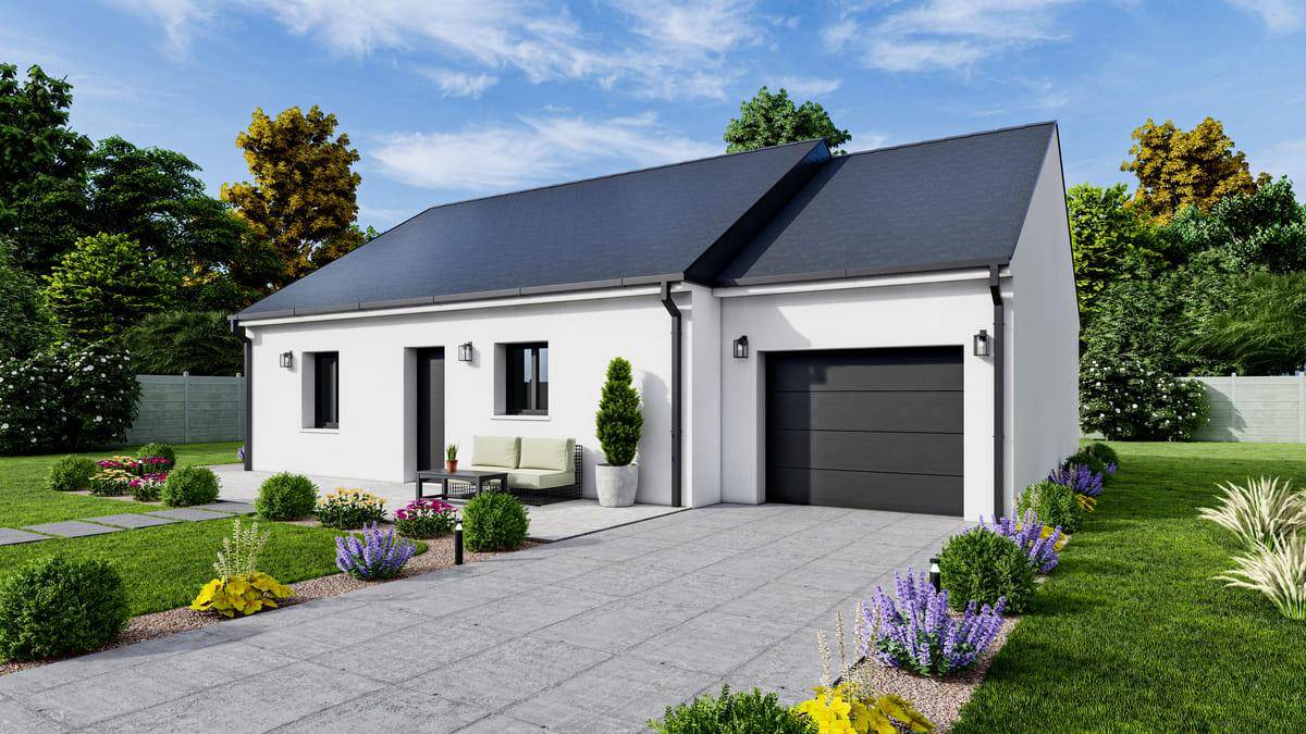 Programme terrain + maison à Fyé en Sarthe (72) de 73 m² à vendre au prix de 140166€ - 3