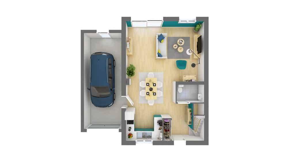 Programme terrain + maison à Soissons en Aisne (02) de 93 m² à vendre au prix de 206807€ - 4
