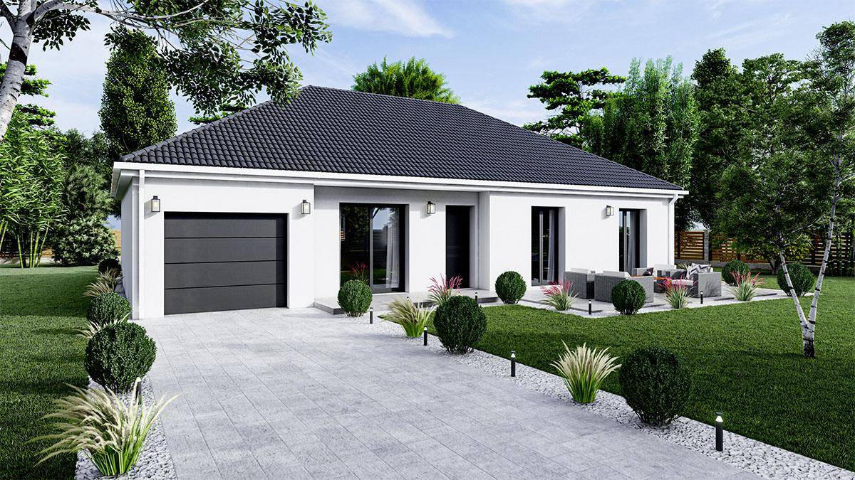 Programme terrain + maison à Andelarrot en Haute-Saône (70) de 87 m² à vendre au prix de 208059€ - 1