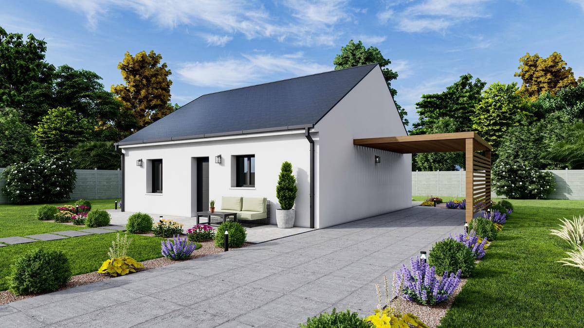 Programme terrain + maison à Bonnétable en Sarthe (72) de 73 m² à vendre au prix de 138166€ - 1