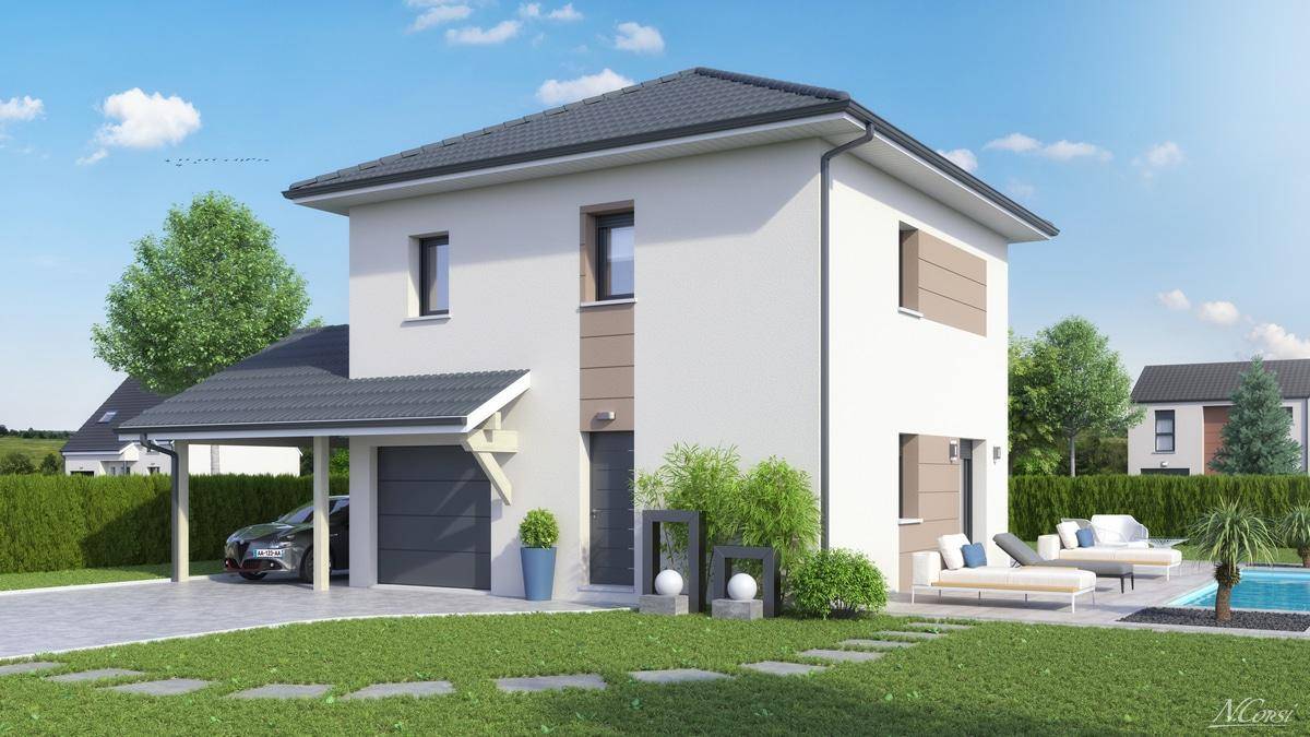 Programme terrain + maison à Faverges-Seythenex en Haute-Savoie (74) de 96 m² à vendre au prix de 325564€ - 1