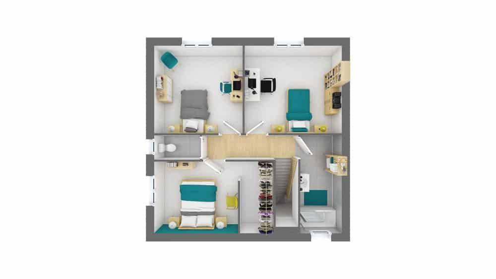 Programme terrain + maison à Bétheniville en Marne (51) de 136 m² à vendre au prix de 273390€ - 4