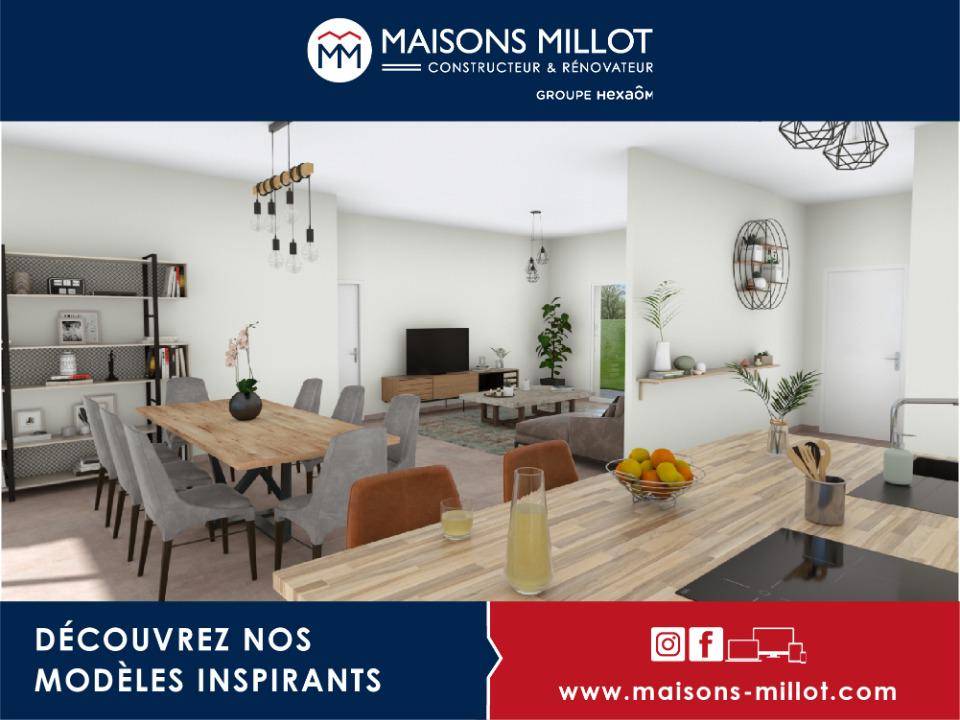 Programme terrain + maison à Saint-Just-le-Martel en Haute-Vienne (87) de 91 m² à vendre au prix de 249650€ - 3